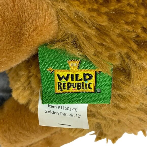 Wild Republic Cuddlekins Plush Golden Lion Tamarin Monkey 12 inch Soft Toy - Picture 8 of 8